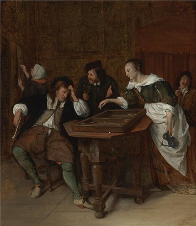 Hráči Tric-Trac od Jan Steen