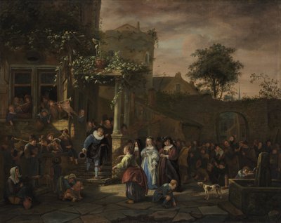 Svatba ve vesnici od Jan Steen