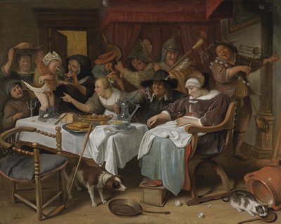 Dvanáctá noc: král pije od Jan Steen