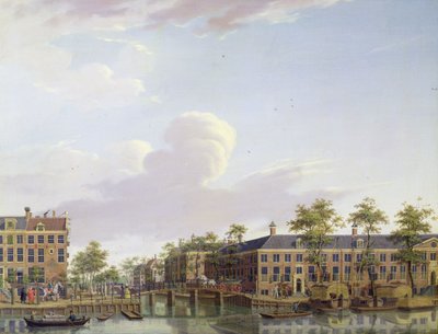The Alms Houses na řece Amstel, Amsterdam od Jan Ten Compe