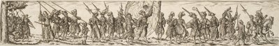Vojácký vlak, uprostřed standardní nosič od Jan Theodor de Bry