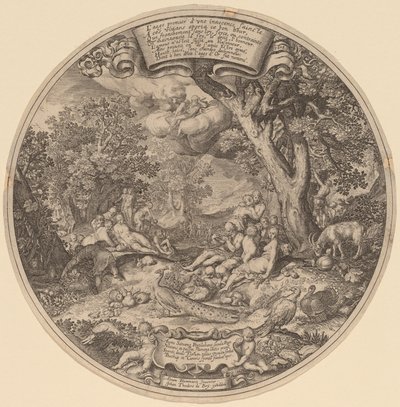 Zlatý věk od Jan Theodor de Bry after Abraham Bloemaert after Nicolaes