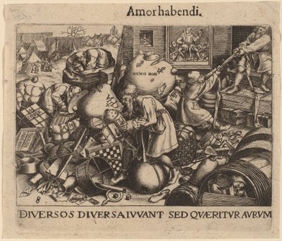 Každý muž od Jan Theodor de Bry after Pieter Bruegel the Elder