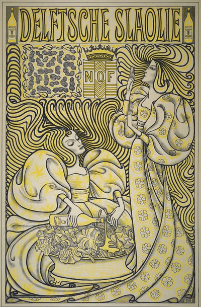 Plakát pro Delft Salad Oil, 1894 (papír) od Jan Toorop