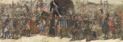 Císař z Jávy (akvarel přes tužku na papíře) od Jan Toorop