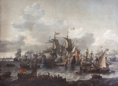 Bitva u Zuider Zee, 1573 od Jan Theunisz. Blanckerhoff