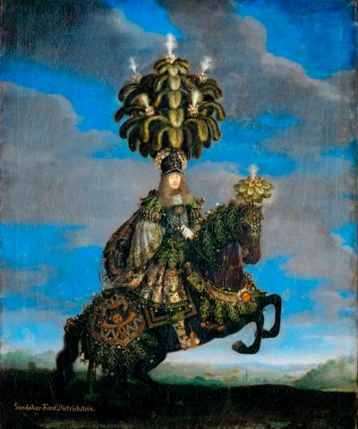 ""Portrét Ferdinanda Josefa (1636-1698), knížete de Dietrichstein, Gundakar de Dietrichstein v kostýmu baletního jezdce"" (Gundakar, princ Dietrichstein (1623-1690) v kostýmu pro koňský balet) Peinture de Jan Thomas van Ypry (1617–1678) od Jan Thomas van Ieperen