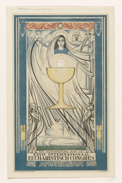 Plakát pro Mezinárodní eucharistický kongres, 1924 (název série) od Jan Toorop
