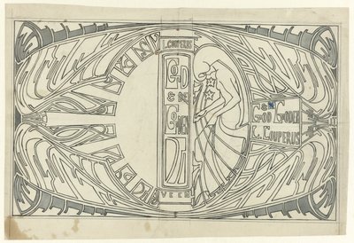 Návrh kapely pro: Louis Couperus, Bůh a bohové, 1903 od Jan Toorop