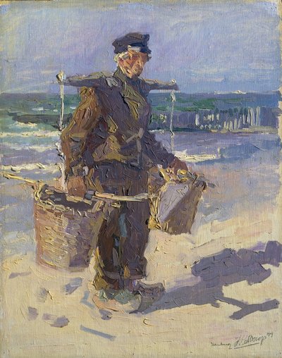 Skořápkový rybář od Jan Toorop