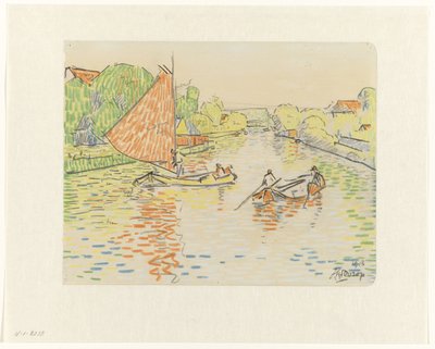 Kanál ve Veere od Jan Toorop