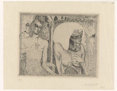 Stará žena obklopená mladými ženami Mládí a věk ženy (původní název) od Jan Toorop