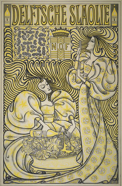 Plakát na olej na salát Delft od Jan Toorop