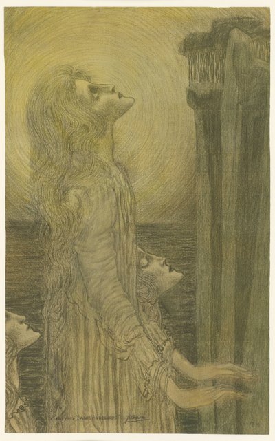 Skica pro Panis Angelicus od Jan Toorop