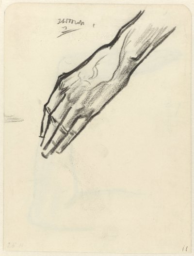 Studie ruky od Jan Toorop