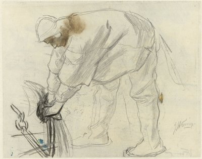 Studie námořníka s kotvou od Jan Toorop