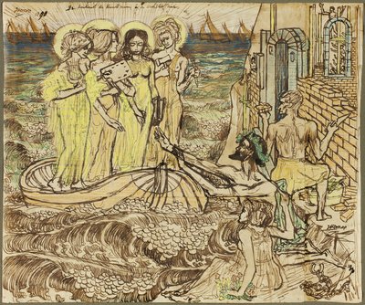 Příchod múz umění do architektury od Jan Toorop