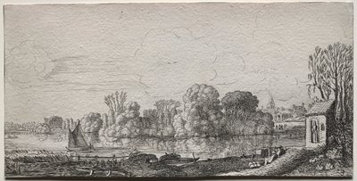 Kaplička u rybníka. od Jan Van de Velde