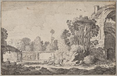Krajiny, část III: Římské ruiny v zalesněném okolí od Jan Van de Velde