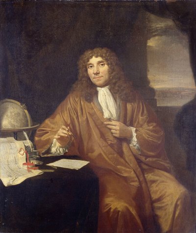 Portrét Anthonie van Leeuwenhoek, přírodního filozofa a zoologa v Delftu od Jan Verkolje (I)