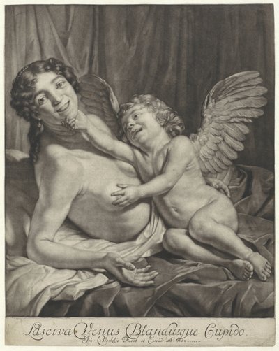 Venuše a Amor Chlípná Venuše a Něžný Amor (název na objektu) od Jan Verkolje (I)
