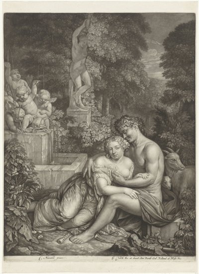Vertumnus en Pomona od Jan Verkolje (I)
