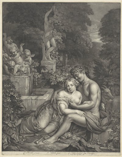 Vertumnus en Pomona od Jan Verkolje (I)