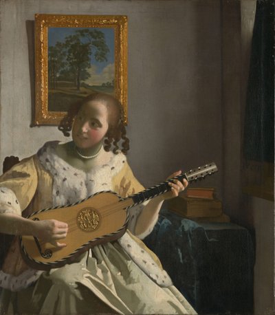 Hráč na kytaru od Jan Vermeer van Delft