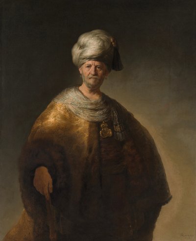 Orientální šlechtic známý také jako Slovanský šlechtic - Obraz Rembrandta van Rijna od Johannes Vermeer