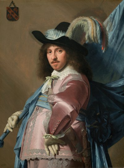 Andries Stilte jako standardní nositel, 1640. od Jan Verspronck