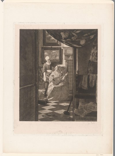 The Love Letter (původní název) od Jan Veth (signed by artist)