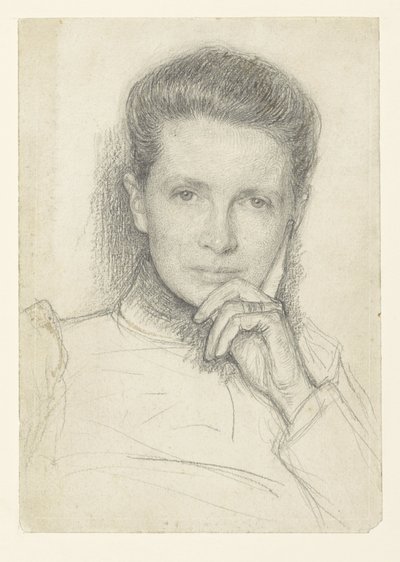 Studie k portrétu paní K.C. Boxman-Winkler od Jan Veth
