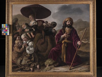 Jacob hledá odpuštění Esau (olej na plátně) od Jan Victors