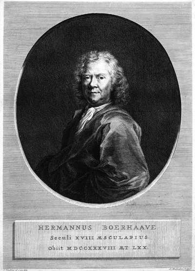 Herman Boerhaave, vyryl Jacobus Houbraken od Jan Wandelaar