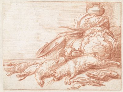 Zátiší se zajícem a drůbeží od Jan Weenix (possibly)