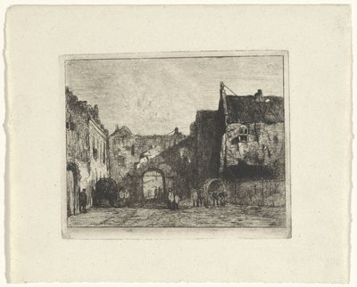 Pohled na Binnenhof od Jan Weissenbruch