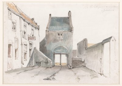 Steigerpoort v Leerdamu Vodní brána v Leerdamu od Jan Weissenbruch