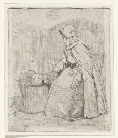 Sedící trhovka od Jan Weissenbruch