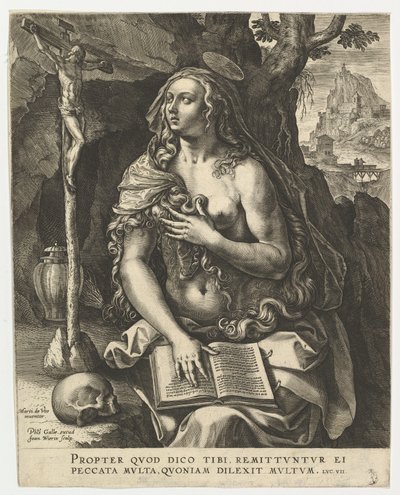 Máří Magdaléna.n.d. od Jan Wierix