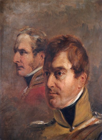 Portrét britských generálmajorů Sir Frederick Ponsonby Sir Colin Campbell, 1821 od Jan Willem Pieneman