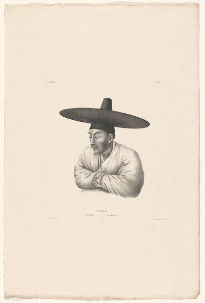 Portrét korejského obchodníka Koorai / Obchodník / Ein Kaufmann (titul na předmětu) od Jan Willem Vlaanderen