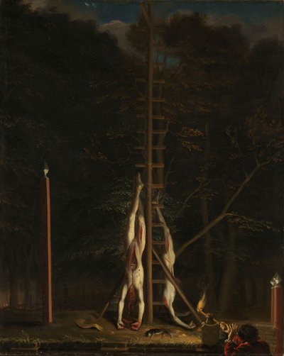 Mrtvoly bratří De Witt, kolem 1672-75 (olej na plátně) od Jan de Baen