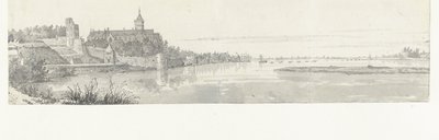 Pohled na Nijmegen a Waal od Jan de Beijer