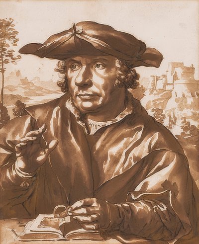 Portrét učence podle Quentina Massyse od Jan de Bisschop