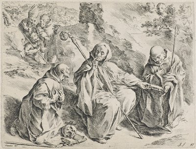 Svatý Bruno (lept) od Jan de Bisschop