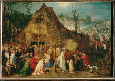 Klanění mudrců (malba na mědi) od Jan the Elder Brueghel