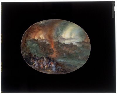 Aeneas a Anchises od Jan the Elder Brueghel