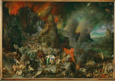 Aeneas a sibyla v Hádu (malba na mědi) od Jan the Elder Brueghel