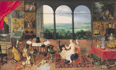 Slyšení, 1617 od Jan the Elder Brueghel