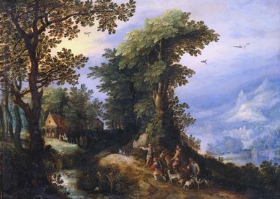 Návrat z lovu od Jan the Elder Brueghel